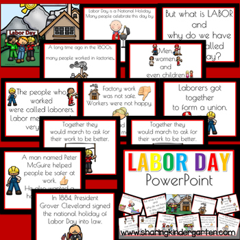 Labor Day by Sharing Kindergarten | Teachers Pay Teachers