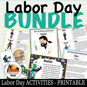 Preview of Labor Day Activities - September Activities - LABOR DAY BUNDLE