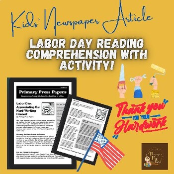 Preview of Labor Day: Appreciating Our Hard-Working Heroes! Reading with Activity for Kids