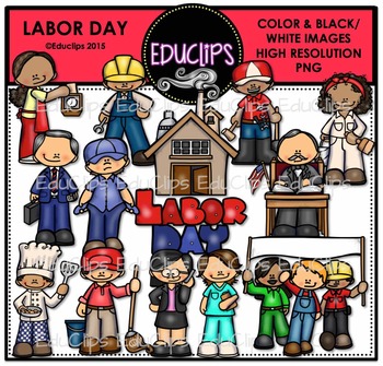 Labor Day Clip Art Bundle Educlips Clipart by Educlips | TpT