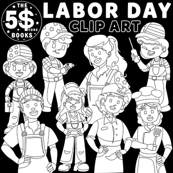 labor day clipart black and white