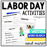 Labor Day Close Reading Comprehension Passages Writing Act