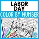 Labor Day Color by Number, Reading Passage and Text Marking