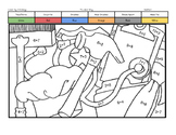 Labor Day Coloring Page by Addition Fact Strategy