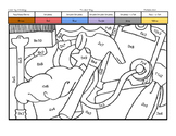 Labor Day Coloring Page by Multiplication Fact Strategy