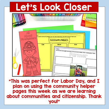 1 worksheets community helpers free grade and Jessica Tobin Community Day   Labor Teachers by  Hel