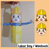 Labor Day Craft Coloring Activities Windsock Writing Commu