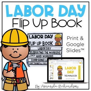 Preview of Labor Day Activities Flip Up Book