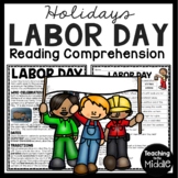 Labor Day Informational Text Reading Comprehension Workshe