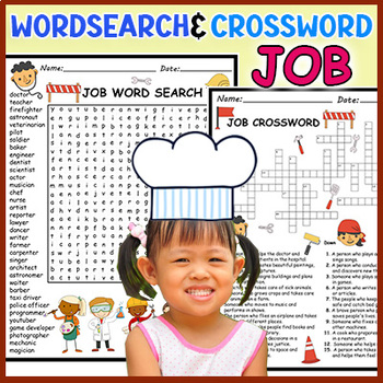 Preview of Labor Day |Jobs | Careers| Occupations Word Search &Crossword |morning work