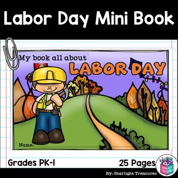 Preview of Labor Day Mini Book for Early Readers
