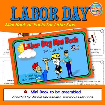 Preview of Labor Day Mini Book of Facts For Little Kids