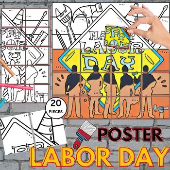 Preview of Labor Day Poster Collaborative Mural Project | Bulletin Board