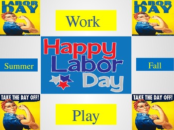 Preview of Labor Day Power point and Activitities