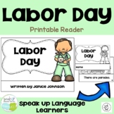 Labor Day Printable Emergent Reader, Activities Cut & Past