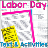 Labor Day Reading Comprehension - Close Reading Passage - 