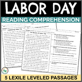 Labor Day Reading Comprehension Digital & Print Labor Day 