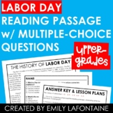 Labor Day Reading Comprehension Passage
