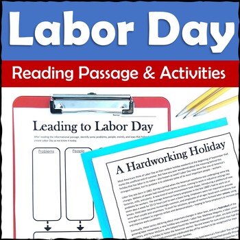 Preview of Labor Day Reading Comprehension - Printable & Digital