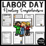 Labor Day Reading Comprehension Worksheet, September, Back