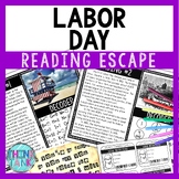 Labor Day Reading Comprehension and Puzzle Escape Room - B