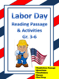 Labor Day Reading Passage and Activities Gr. 3-6