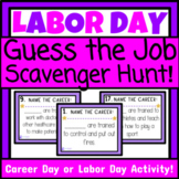 Labor Day or Career Day Scavenger Hunt Activity Career Exp