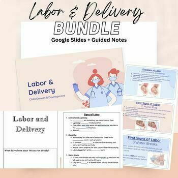 Preview of Labor & Delivery Bundle: Google slide + Guided Notes