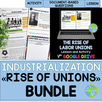 Preview of Labor Unions, Knights of Labor, AFL, Mother Jones, Samuel Gompers BUNDLE