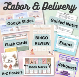 Labor and Delivery Unit Bundle: Slides, notes, test, flash