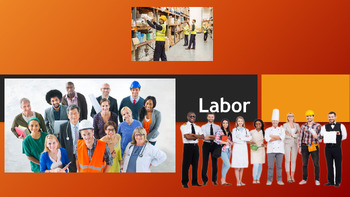 Preview of Labor and Labor Unions (Powerpoint, Guided Notes, & Worksheet)