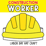 Labor day & Community Helpers Hat Craft | Construction Wor
