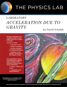Preview of High School Physics - Laboratory: Acceleration Due to Gravity