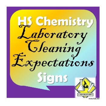 Preview of Laboratory Clean-Up Expectation Signs