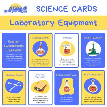 Preview of Laboratory Equipment - Chemistry Science Flashcards