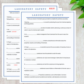 Laboratory Safety Reading Comprehension and Assessment | Science Lab Review