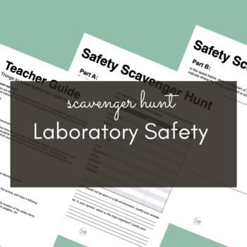 Preview of Laboratory Safety Scavenger Hunt