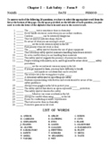 Laboratory Work: Physics Matching Worksheet - Form 9