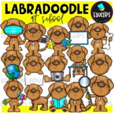 Labradoodle At School Clip Art Set {Educlips Clipart}