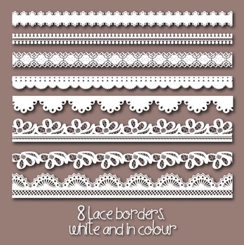 Lace Borders, Frames & Doilies Clipart - Small Commercial Use by Cavallet