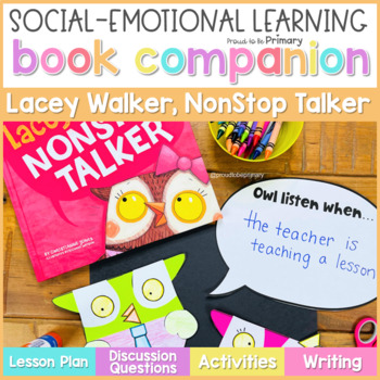 Preview of Lacey Walker, NonStop Talker Book Companion Lesson & Read Aloud Activities