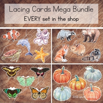 Preview of Lacing Cards Mega Bundle - Every Set in the Shop!