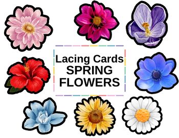 Preview of Lacing Cards: SPRING FLOWERS