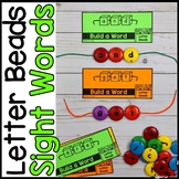 Letter Beads Sight Word Cards Sight Word Review Center/Mor
