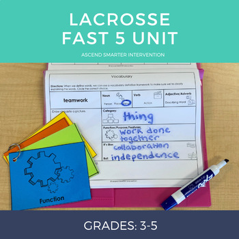 Preview of Lacrosse Fast 5 Unit (3rd - 5th)