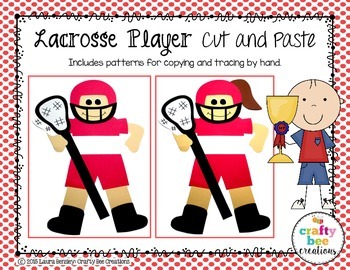Preview of Sports Craft | Lacrosse Player Craft | Sport Activities | Lacrosse Activities