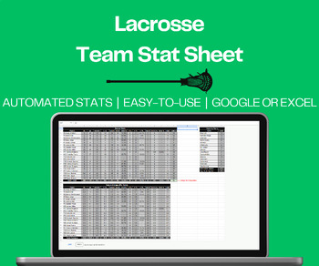 Preview of Lacrosse Statistics (Green)