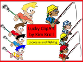 Lacrosse and Fishing Clip Art