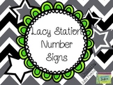 Lacy Station Number Signs and Labels