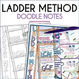 Ladder Method Doodle Notes for Prime Factorization, LCM, GCF
